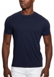 GUESS EMB PIMA CREW T-SHIRT ΜΠΛΟΥΖΑ ΑΝΔΡΙΚΗ NAVY