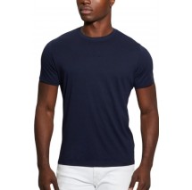 GUESS EMB PIMA CREW T-SHIRT ΜΠΛΟΥΖΑ ΑΝΔΡΙΚΗ NAVY