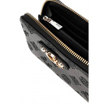 GUESS GERTY SLG MEDIUM ZIP AROUND ΠΟΡΤΟΦΟΛΙ ΓΥΝΑΙΚΕΙΟ BLACK