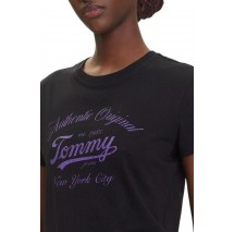 TOMMY JEANS REG ESSENTIAL LOGO TEE T-SHIRT ΜΠΛΟΥΖΑ ΓΥΝΑΙΚΕΙΑ BLACK