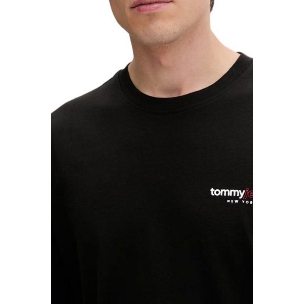 TOMMY JEANS REG DNA GRPHC EXT T-SHIRT ΜΠΛΟΥΖΑ ΑΝΔΡΙΚΗ BLACK