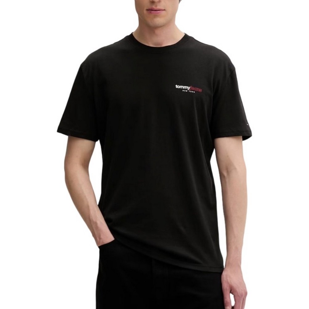 TOMMY JEANS REG DNA GRPHC EXT T-SHIRT ΜΠΛΟΥΖΑ ΑΝΔΡΙΚΗ BLACK