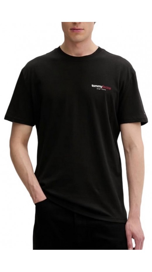 TOMMY JEANS REG DNA GRPHC EXT T-SHIRT ΜΠΛΟΥΖΑ ΑΝΔΡΙΚΗ BLACK