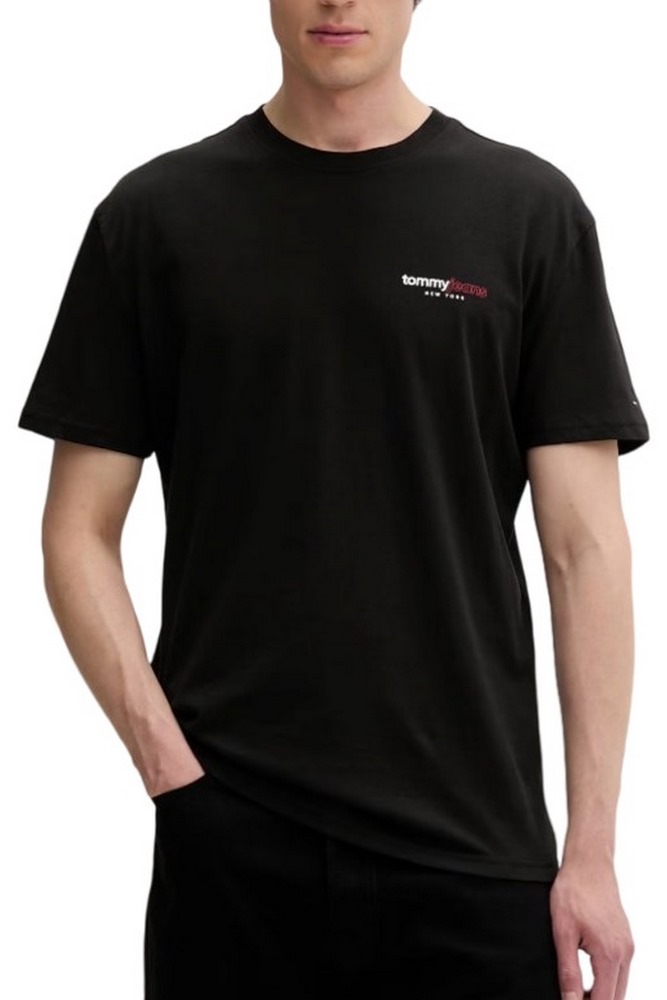 TOMMY JEANS REG DNA GRPHC EXT T-SHIRT ΜΠΛΟΥΖΑ ΑΝΔΡΙΚΗ BLACK