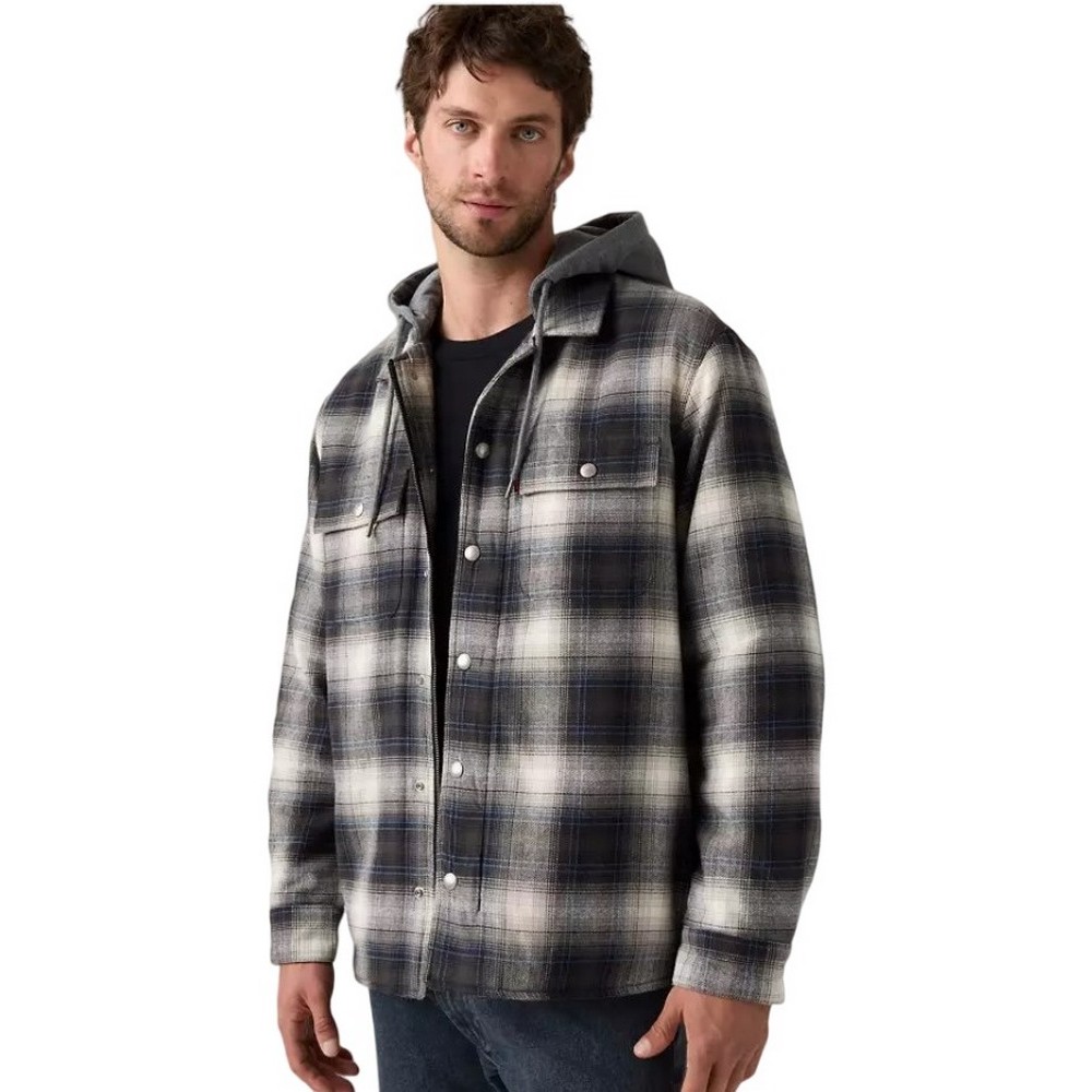 LEVIS FRANCISCO SHERPA FNANNEL JACKET ΜΠΟΥΦΑΝ ΑΝΔΡΙΚΟ GREY