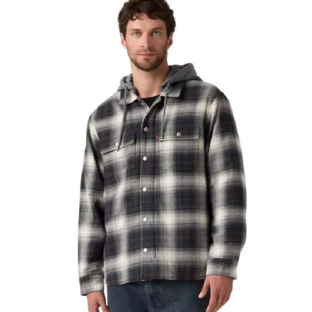 LEVIS FRANCISCO SHERPA FNANNEL JACKET ΜΠΟΥΦΑΝ ΑΝΔΡΙΚΟ GREY