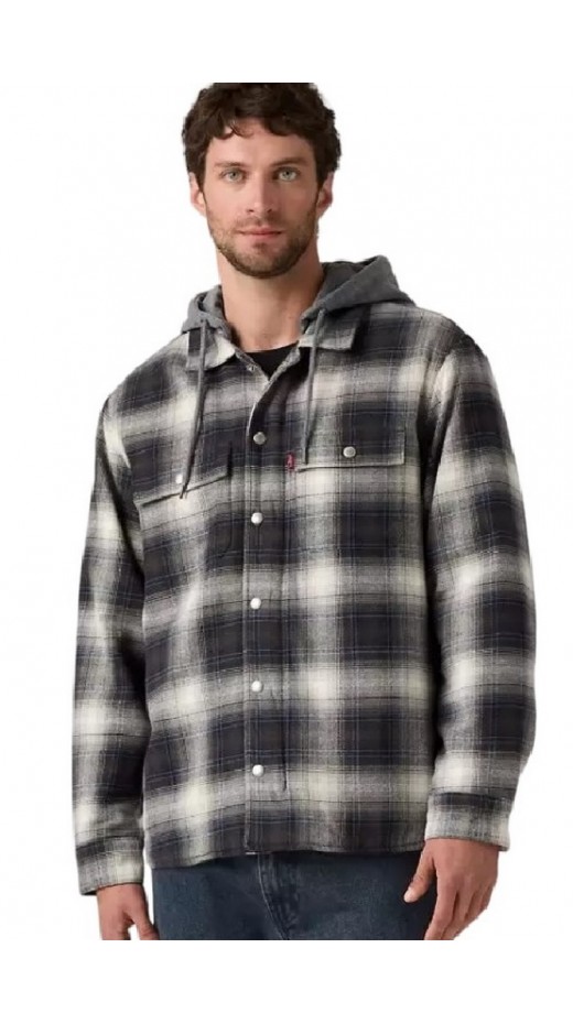 LEVIS FRANCISCO SHERPA FNANNEL JACKET ΜΠΟΥΦΑΝ ΑΝΔΡΙΚΟ GREY