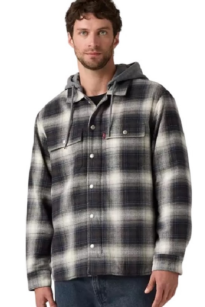 LEVIS FRANCISCO SHERPA FNANNEL JACKET ΜΠΟΥΦΑΝ ΑΝΔΡΙΚΟ GREY