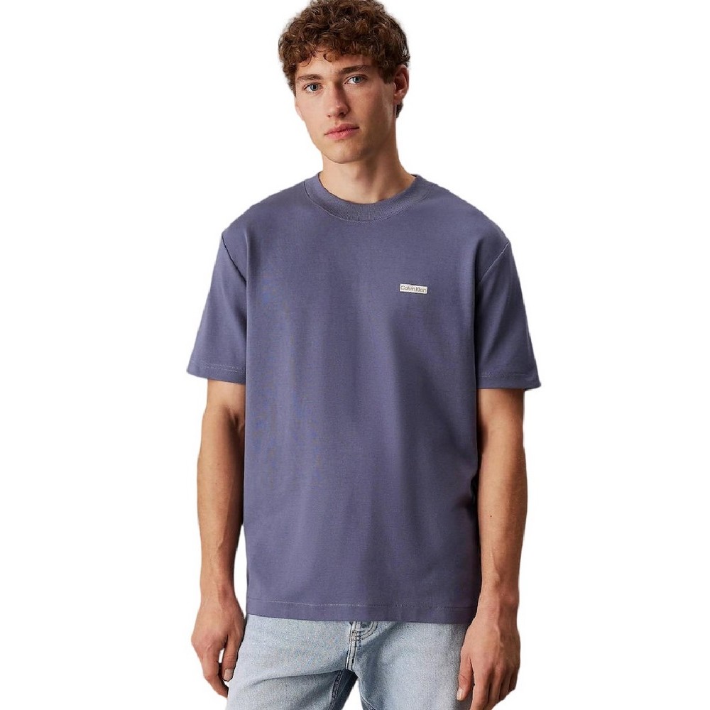 CALVIN KLEIN JEANS LABEL TEE T-SHIRT ΜΠΛΟΥΖΑ ΑΝΔΡΙΚΗ GRISAILLE