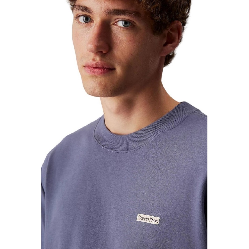 CALVIN KLEIN JEANS LABEL TEE T-SHIRT ΜΠΛΟΥΖΑ ΑΝΔΡΙΚΗ GRISAILLE