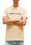 TOMMY JEANS REG VINTAGE LA T-SHIRT ΜΠΛΟΥΖΑ ΑΝΔΡΙΚΗ BEIGE