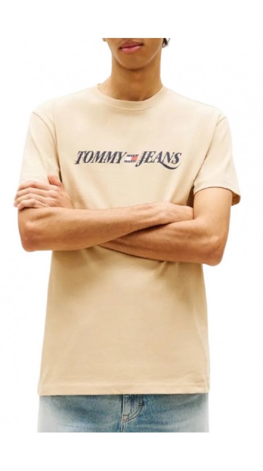 TOMMY JEANS REG VINTAGE LA T-SHIRT ΜΠΛΟΥΖΑ ΑΝΔΡΙΚΗ BEIGE