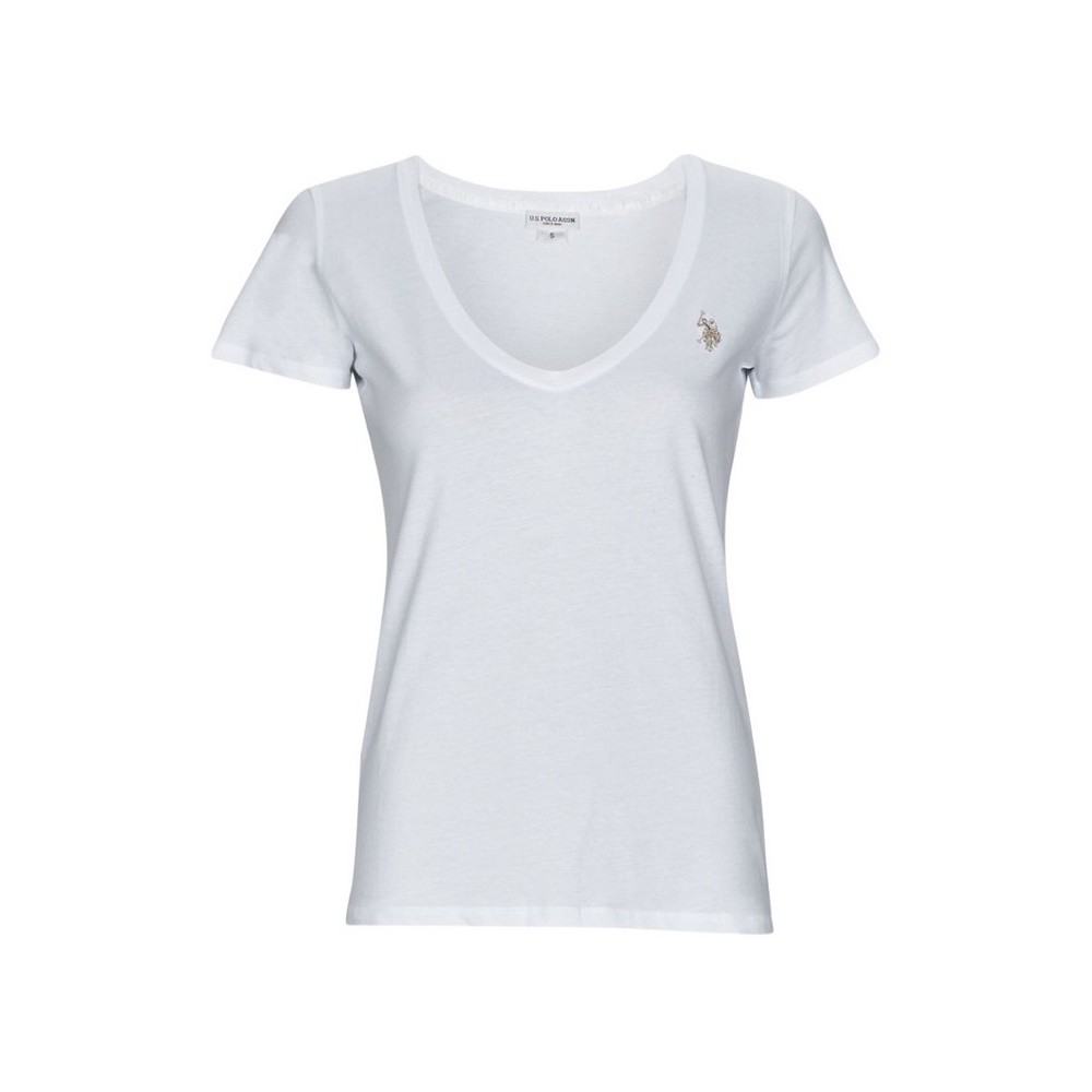 U.S.POLO ASSN BELL 000149 EH03 L.J. SHORT SLEEVES T SHIRT ΜΠΛΟΥΖΑ ΓΥΝΑΙΚΕΙΑ WHITE