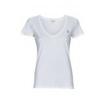 U.S.POLO ASSN BELL 000149 EH03 L.J. SHORT SLEEVES T SHIRT ΜΠΛΟΥΖΑ ΓΥΝΑΙΚΕΙΑ WHITE