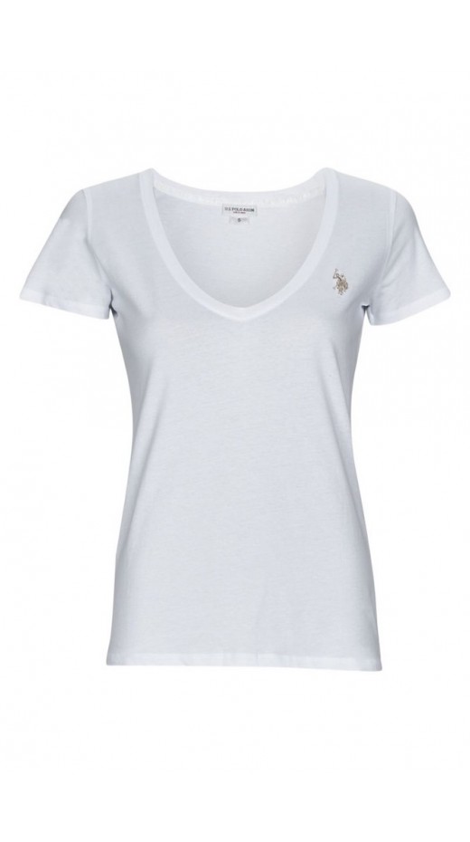 U.S.POLO ASSN BELL 000149 EH03 L.J. SHORT SLEEVES T SHIRT ΜΠΛΟΥΖΑ ΓΥΝΑΙΚΕΙΑ WHITE