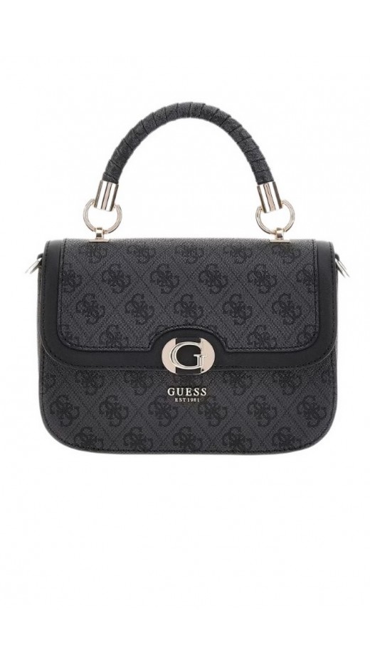 GUESS ORLINA LOGO TOP HANDLE FLAP ΤΣΑΝΤΑ ΓΥΝΑΙΚΕΙΑ GREY
