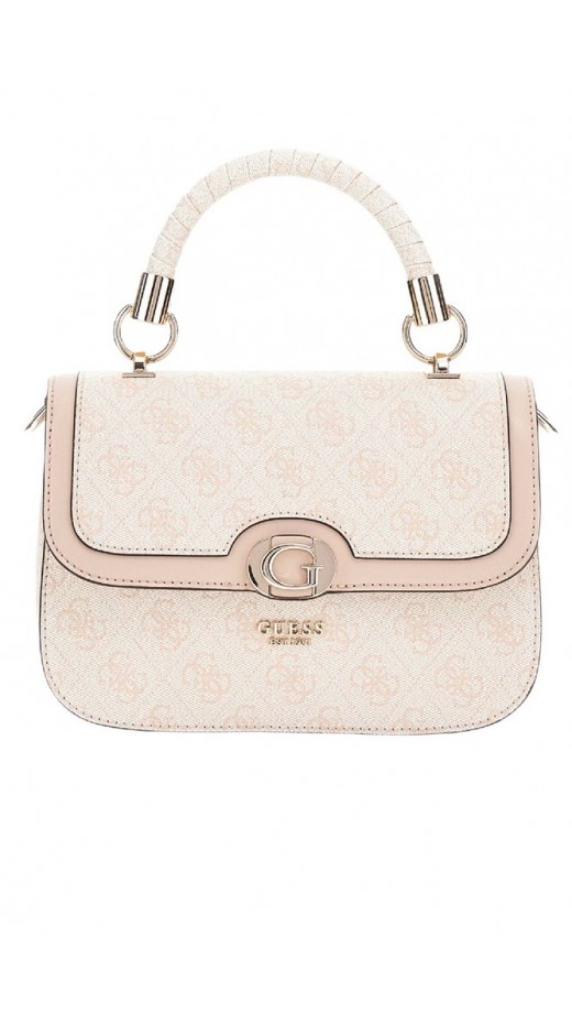 GUESS ORLINA LOGO TOP HANDLE FLAP ΤΣΑΝΤΑ ΓΥΝΑΙΚΕΙΑ SAND