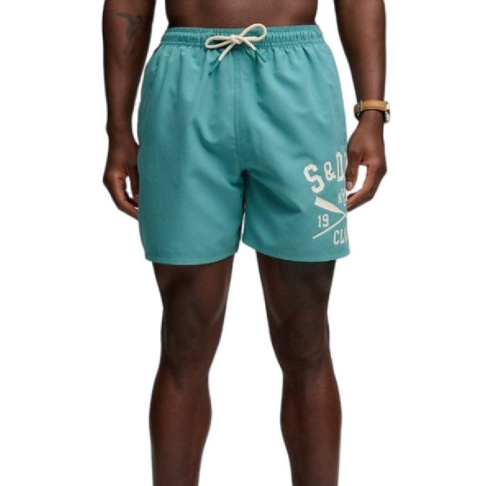 SUPERDRY D3 SDSW PRINTED LOGO 16 SWIM SHORT ΜΑΓΙΟ ΑΝΔΡΙΚΟ VERAMAN