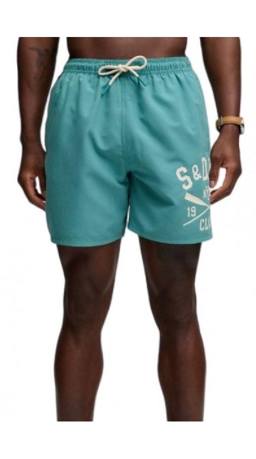 SUPERDRY D3 SDSW PRINTED LOGO 16 SWIM SHORT ΜΑΓΙΟ ΑΝΔΡΙΚΟ VERAMAN