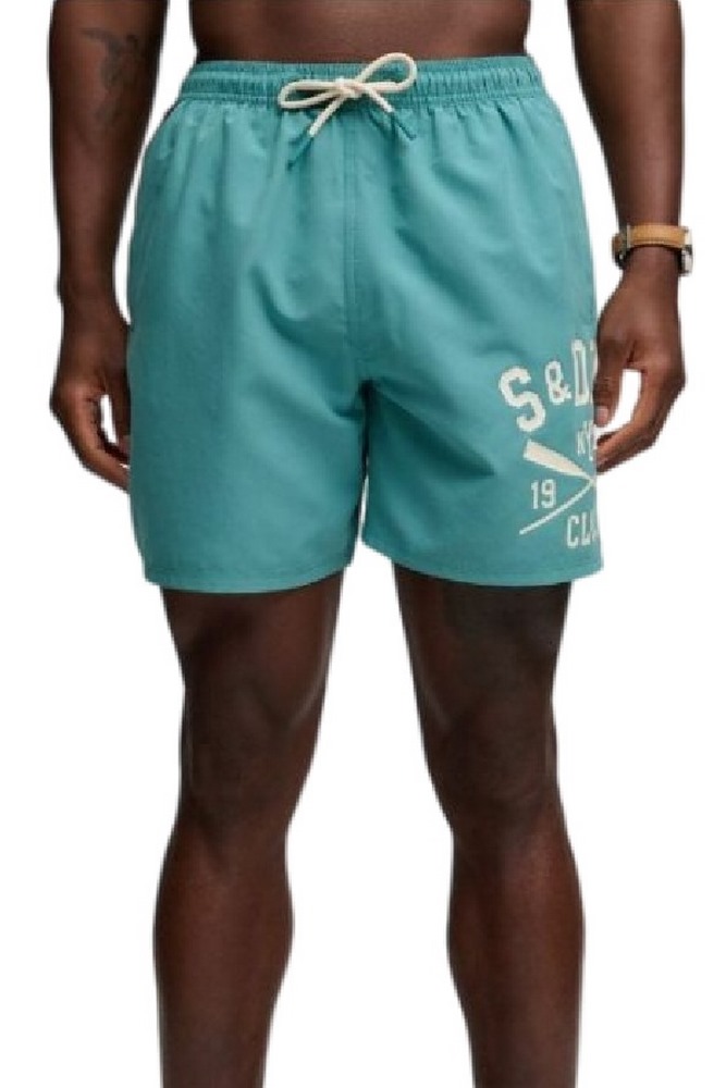 SUPERDRY D3 SDSW PRINTED LOGO 16 SWIM SHORT ΜΑΓΙΟ ΑΝΔΡΙΚΟ VERAMAN