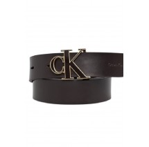 CALVIN KLEIN ROUND CK BUCKLE 30MM BELT INLAY ΖΩΝΗ ΓΥΝΑΙΚΕΙΑ BLACK/GOLD