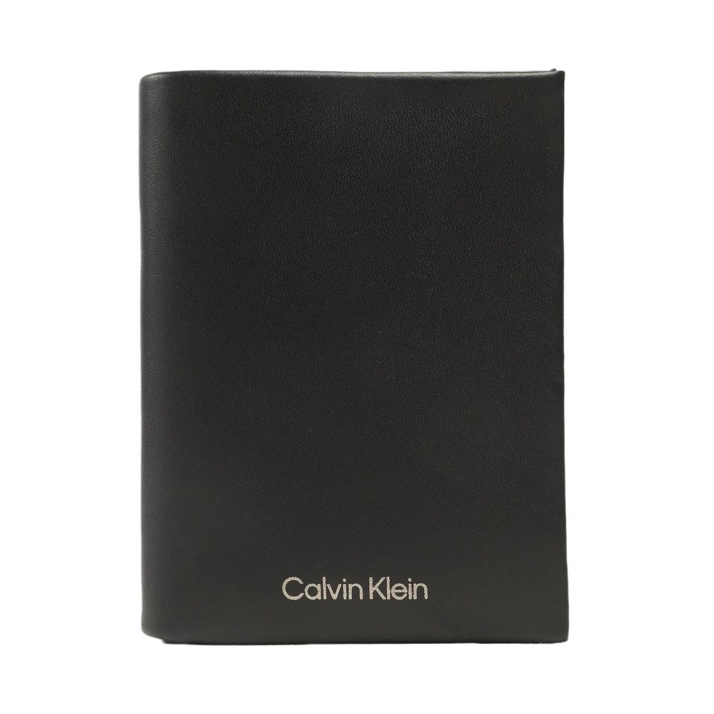CALVIN KLEIN JEANS CK CONCISE TRIFOLD 6CC W/DETACH ΑΞΕΣΟΥΑΡ ΠΟΡΤΟΦΟΛΙ ΑΝΔΡΙΚΟ BLACK