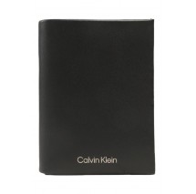 CALVIN KLEIN JEANS CK CONCISE TRIFOLD 6CC W/DETACH ΑΞΕΣΟΥΑΡ ΠΟΡΤΟΦΟΛΙ ΑΝΔΡΙΚΟ BLACK