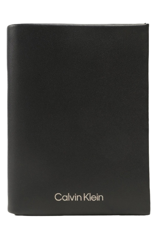 CALVIN KLEIN JEANS CK CONCISE TRIFOLD 6CC W/DETACH ΑΞΕΣΟΥΑΡ ΠΟΡΤΟΦΟΛΙ ΑΝΔΡΙΚΟ BLACK