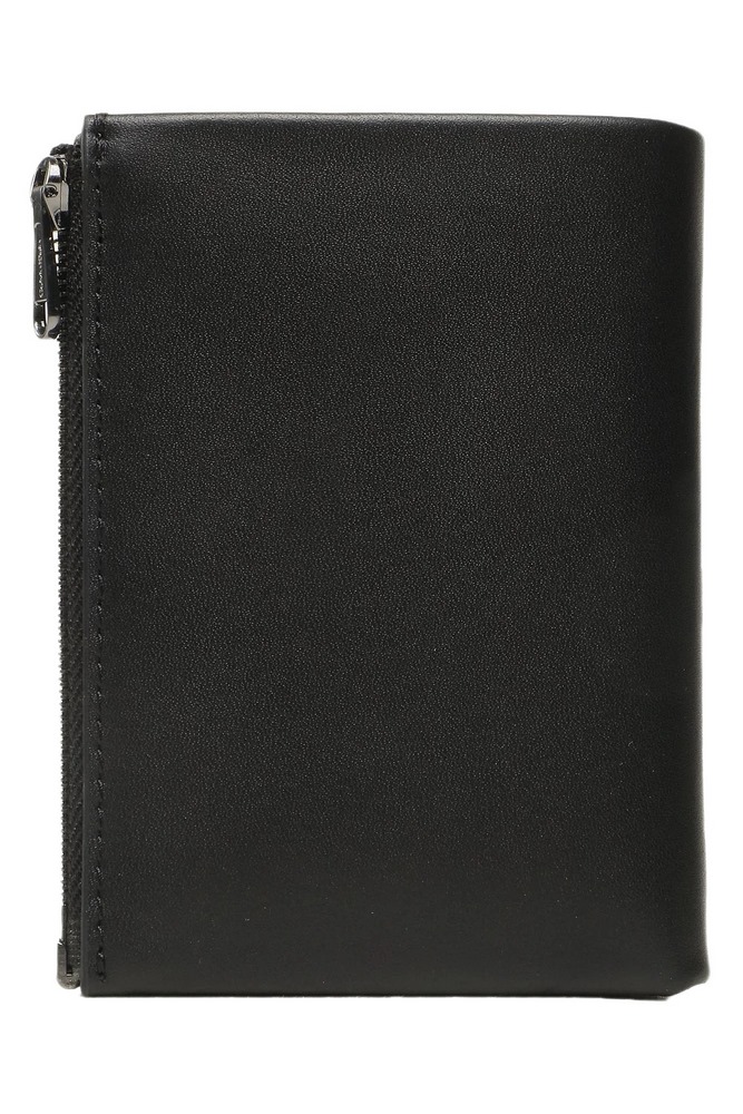CALVIN KLEIN JEANS CK CONCISE TRIFOLD 6CC W/DETACH ΑΞΕΣΟΥΑΡ ΠΟΡΤΟΦΟΛΙ ΑΝΔΡΙΚΟ BLACK