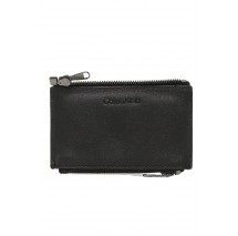 CALVIN KLEIN JEANS CK CONCISE TRIFOLD 6CC W/DETACH ΑΞΕΣΟΥΑΡ ΠΟΡΤΟΦΟΛΙ ΑΝΔΡΙΚΟ BLACK