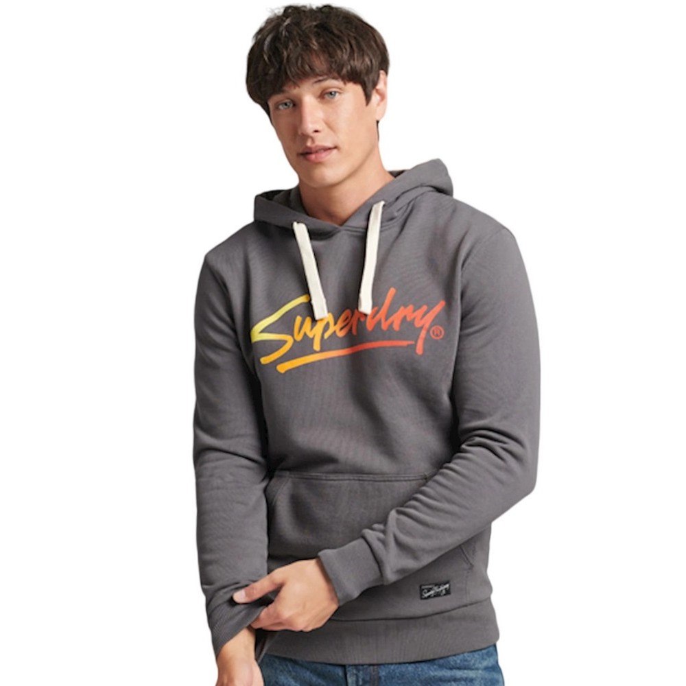 ΜΠΛΟΥΖΑ ΦΟΥΤΕΡ D1 VINTAGE DOWNTOWN SCRIPT ΑΝΔΡΙΚΗ SUPERDRY DARK GREY