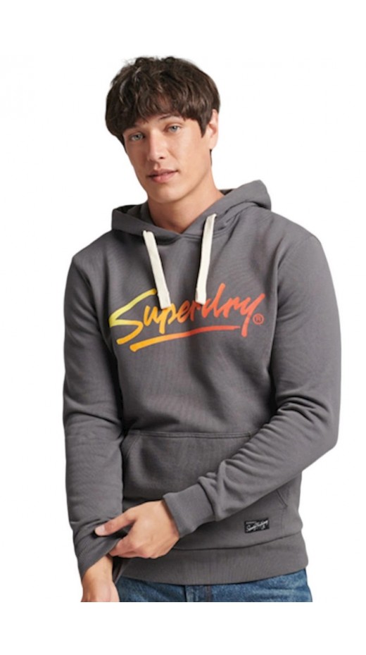 ΜΠΛΟΥΖΑ ΦΟΥΤΕΡ D1 VINTAGE DOWNTOWN SCRIPT ΑΝΔΡΙΚΗ SUPERDRY DARK GREY