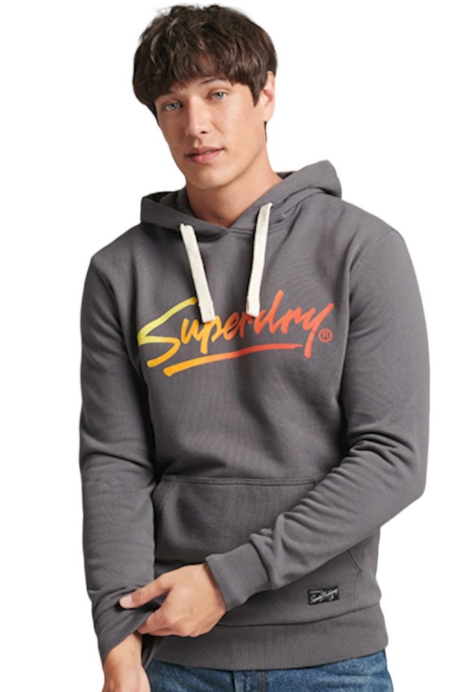 ΜΠΛΟΥΖΑ ΦΟΥΤΕΡ D1 VINTAGE DOWNTOWN SCRIPT ΑΝΔΡΙΚΗ SUPERDRY DARK GREY