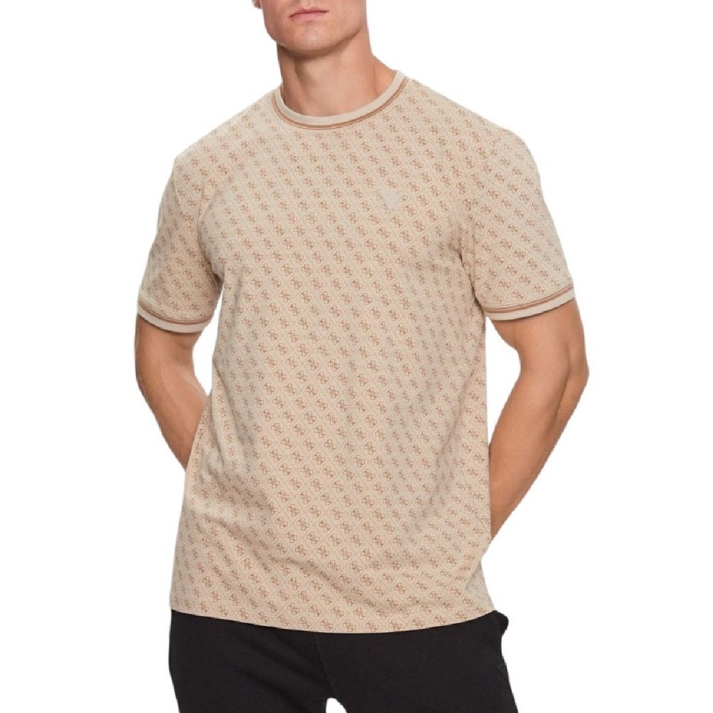 GUESS MARSHALL T-SHIRT ΑΝΔΡΙΚΟ BEIGE