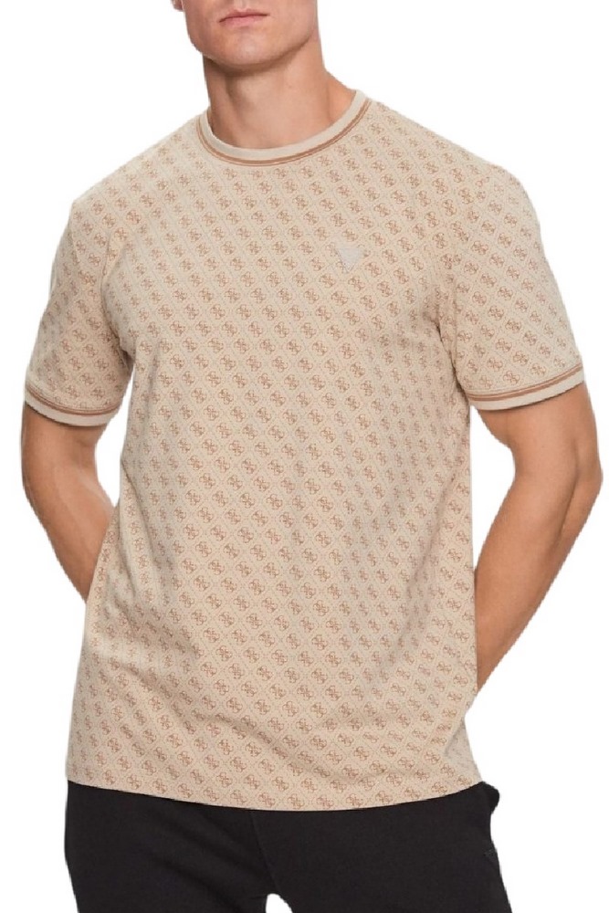 GUESS MARSHALL T-SHIRT ΑΝΔΡΙΚΟ BEIGE