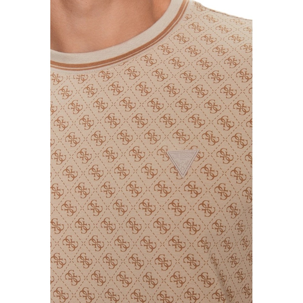 GUESS MARSHALL T-SHIRT ΑΝΔΡΙΚΟ BEIGE