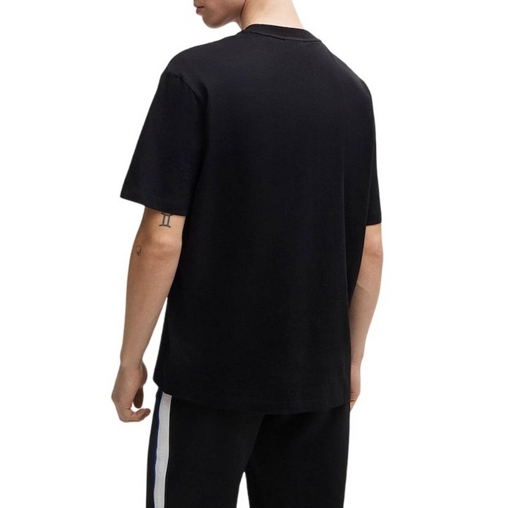 HUGO BOSS NICO JERSEY T-SHIRT ΜΠΛΟΥΖΑ ΑΝΔΡΙΚΗ BLACK