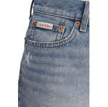 CALVIN KLEIN JEANS 90S SHORT 3 IN BARDOT BLUE ΤΖΙΝ ΣΟΡΤΣ ΓΥΝΑΙΚΕΙΟ BLUΕ DENIM