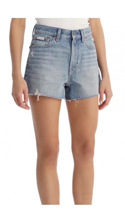 CALVIN KLEIN JEANS 90S SHORT 3 IN BARDOT BLUE ΤΖΙΝ ΣΟΡΤΣ ΓΥΝΑΙΚΕΙΟ BLUΕ DENIM