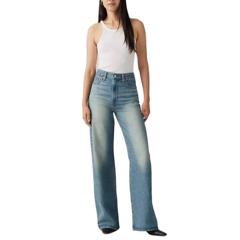LEVIS RIBCAGE WIDE LEG A60810022  ΠΑΝΤΕΛΟΝΙ ΓΥΝΑΙΚΕΙΟ BLUΕ DENIM