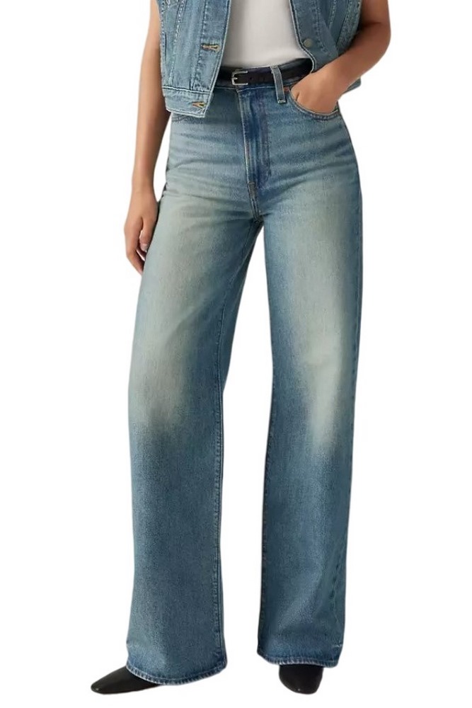 LEVIS RIBCAGE WIDE LEG A60810022  ΠΑΝΤΕΛΟΝΙ ΓΥΝΑΙΚΕΙΟ BLUΕ DENIM