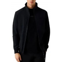 GUESS NEKA ZIPPED JACKET ΜΠΟΥΦΑΝ ΑΝΔΡΙΚΟ BLACK