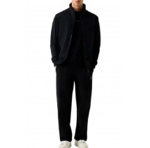 GUESS NEKA ZIPPED JACKET ΜΠΟΥΦΑΝ ΑΝΔΡΙΚΟ BLACK