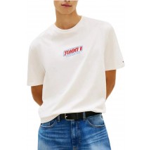 TOMMY JEANS 90S VINTAGE LA T-SHIRT ΜΠΛΟΥΖΑ ΑΝΔΡΙΚΗ OFF WHITE