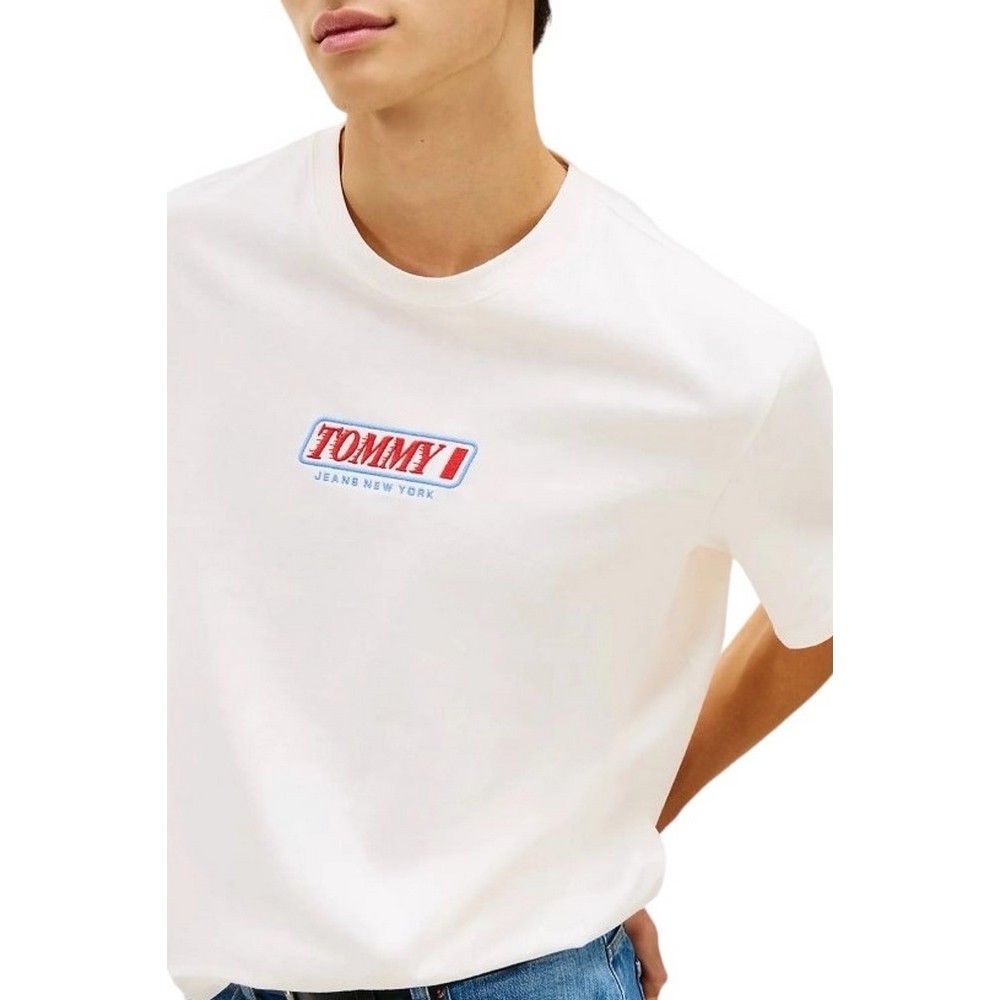 TOMMY JEANS 90S VINTAGE LA T-SHIRT ΜΠΛΟΥΖΑ ΑΝΔΡΙΚΗ OFF WHITE