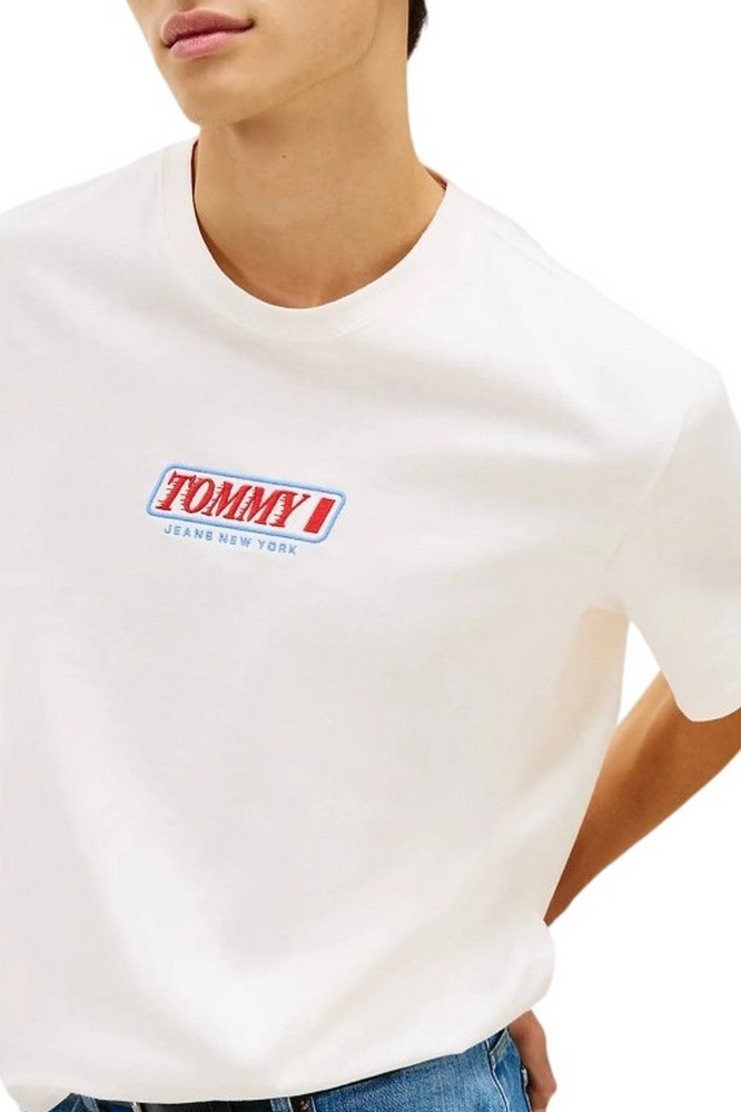 TOMMY JEANS 90S VINTAGE LA T-SHIRT ΜΠΛΟΥΖΑ ΑΝΔΡΙΚΗ OFF WHITE