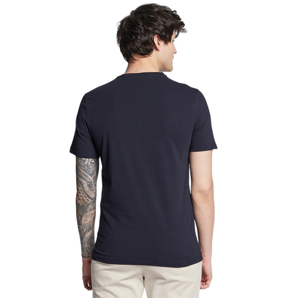 GUESS BASIC PIMA T-SHIRT ΜΠΛΟΥΖΑ ΑΝΔΡΙΚΗ NAVY