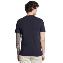 GUESS BASIC PIMA T-SHIRT ΜΠΛΟΥΖΑ ΑΝΔΡΙΚΗ NAVY