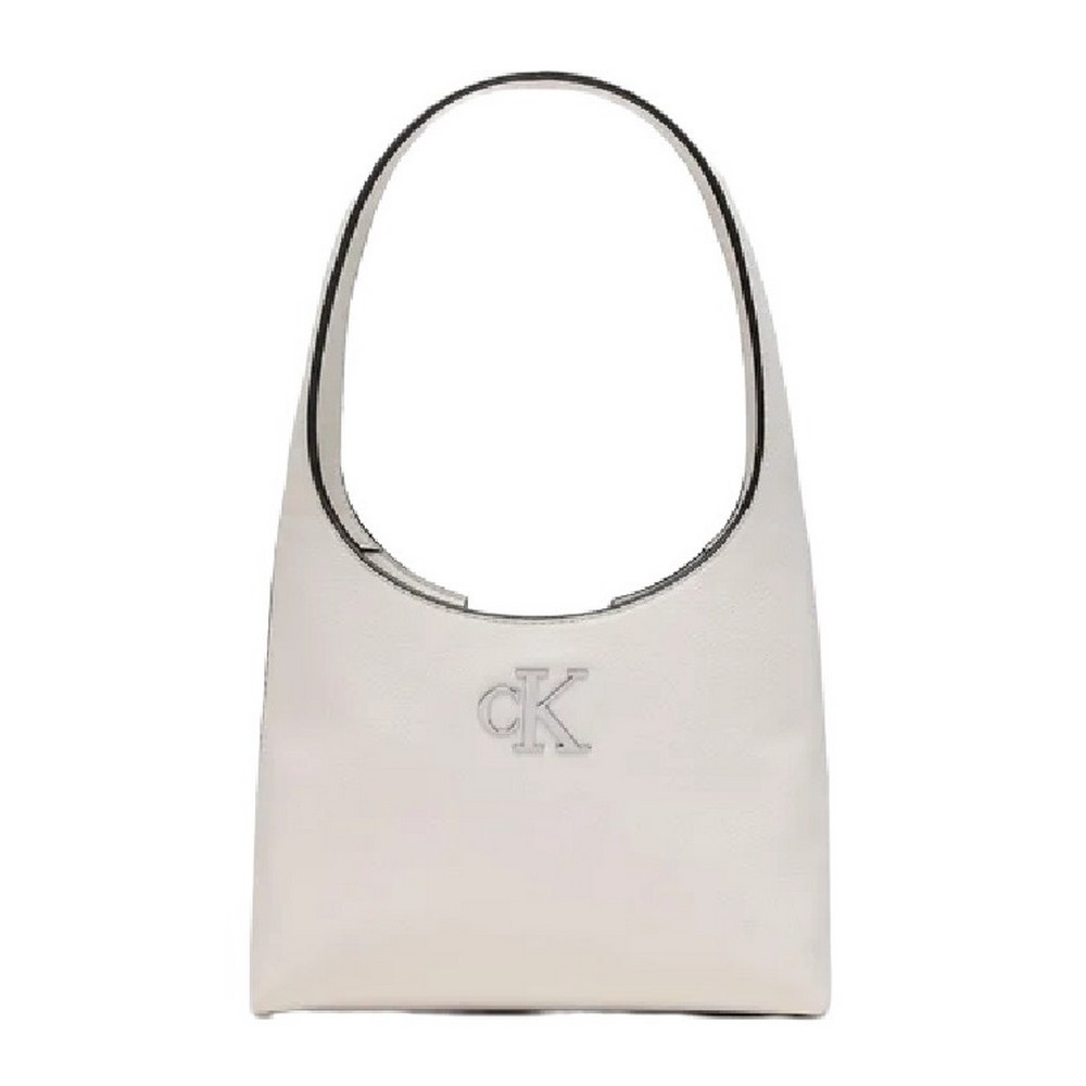 CALVIN KLEIN JEANS MINIMAL MONOGRAM SHOULDER BAG ΤΣΑΝΤΑ ΓΥΝΑΙΚΕΙΑ WHITE