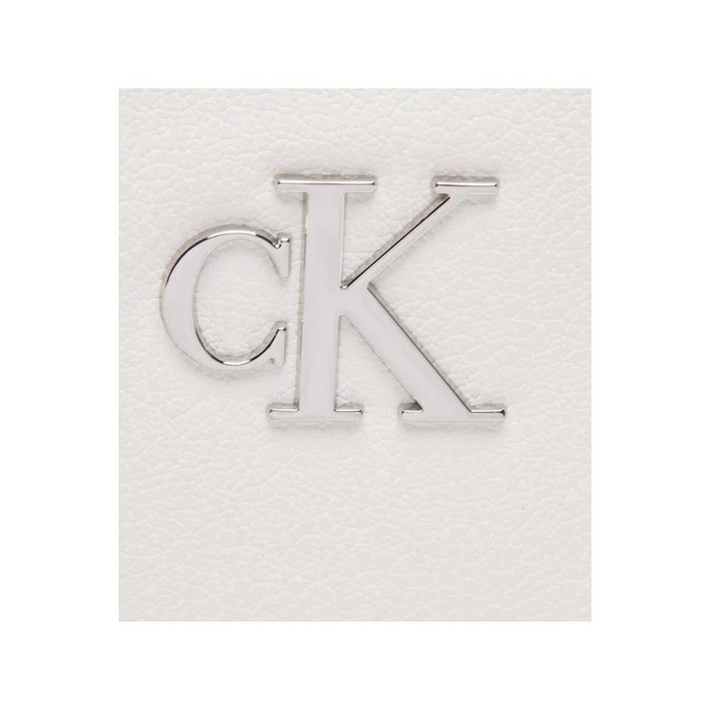 CALVIN KLEIN JEANS MINIMAL MONOGRAM SHOULDER BAG ΤΣΑΝΤΑ ΓΥΝΑΙΚΕΙΑ WHITE